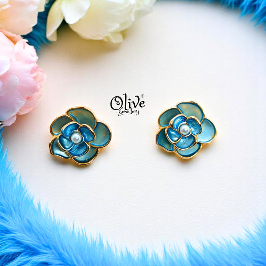 Enamel Earrings - 622