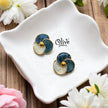 Enamel Earrings - 628