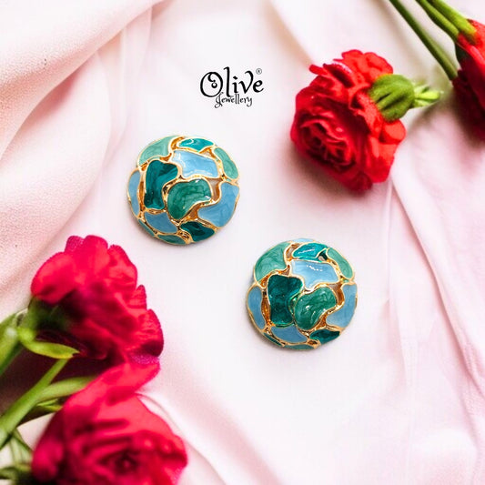 Enamel Earrings - 632