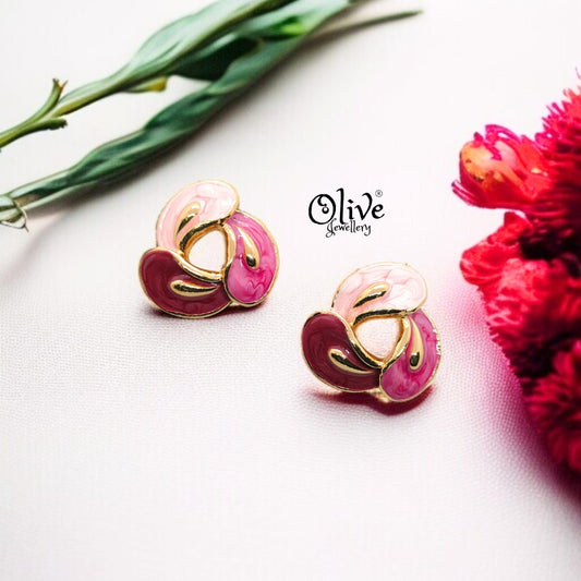 Enamel Earrings - 636