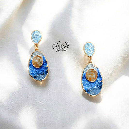 Enamel Earrings - 650