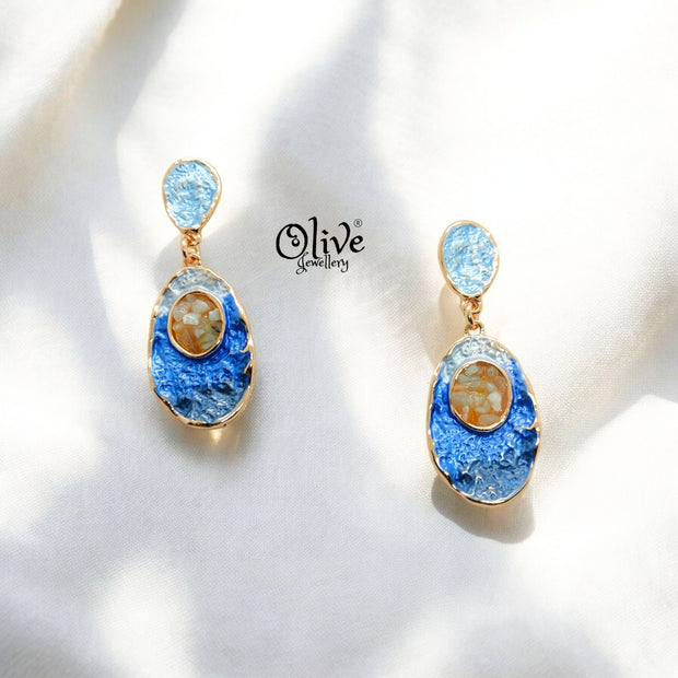 Enamel Earrings - 650