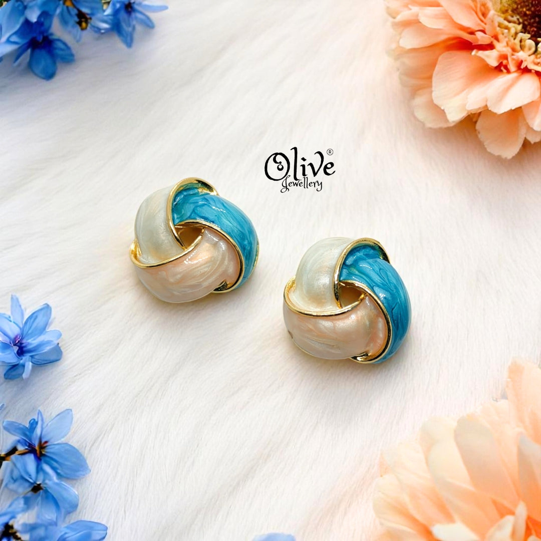 Enamel Earrings - 659