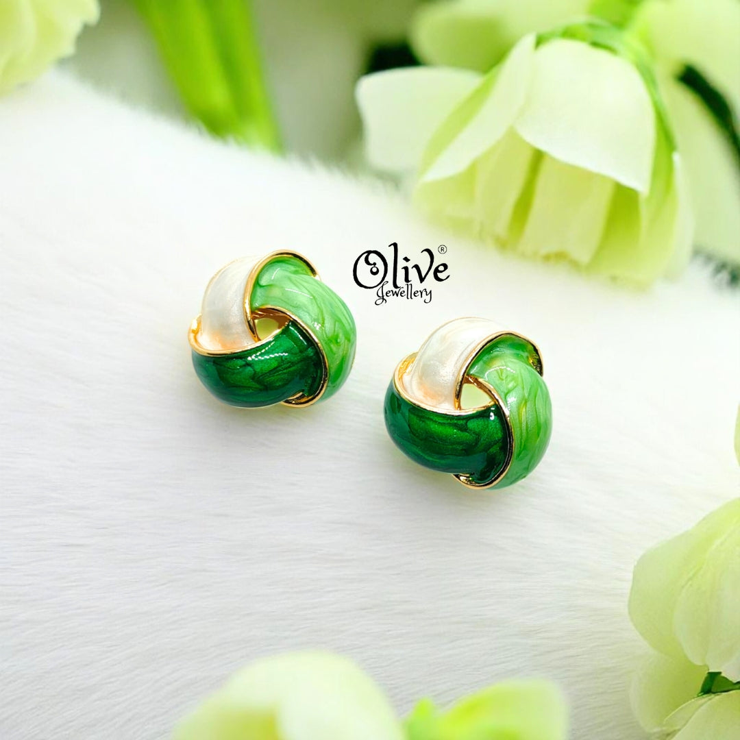 Enamel Earrings - 659