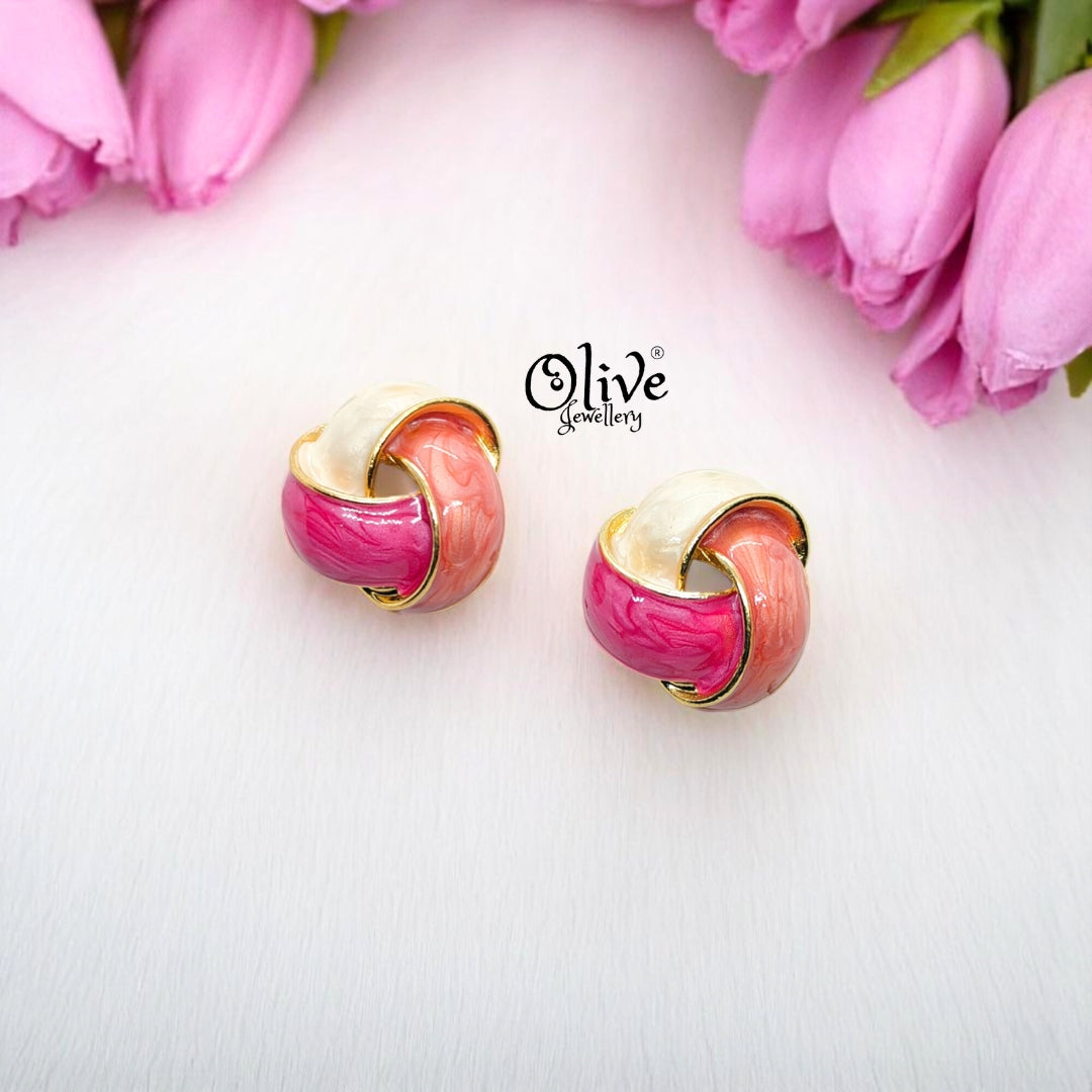 Enamel Earrings - 659