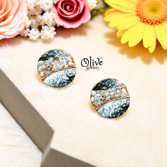 Enamel Earrings - 672