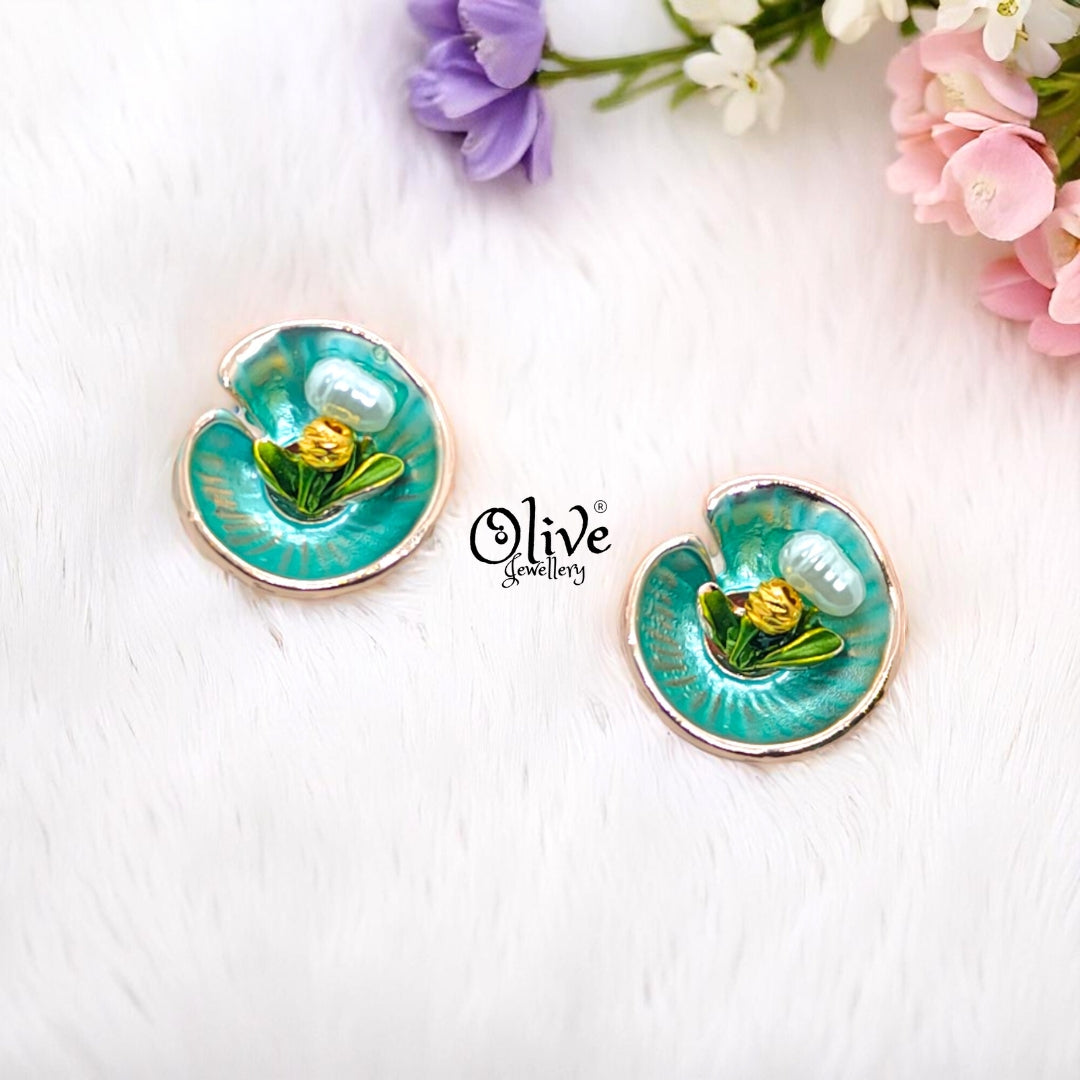 Enamel Earrings - 675