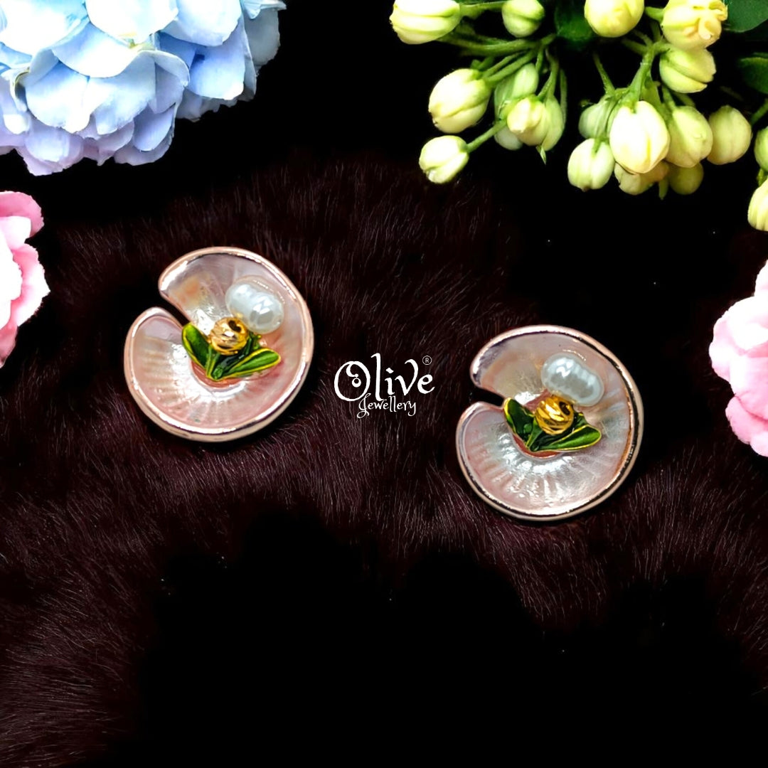 Enamel Earrings - 675