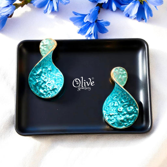 Enamel Earrings - 691