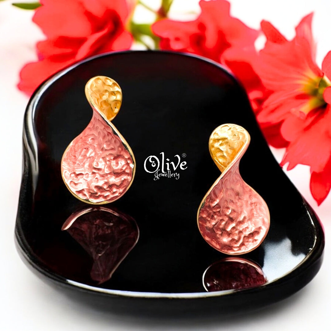 Enamel Earrings - 691