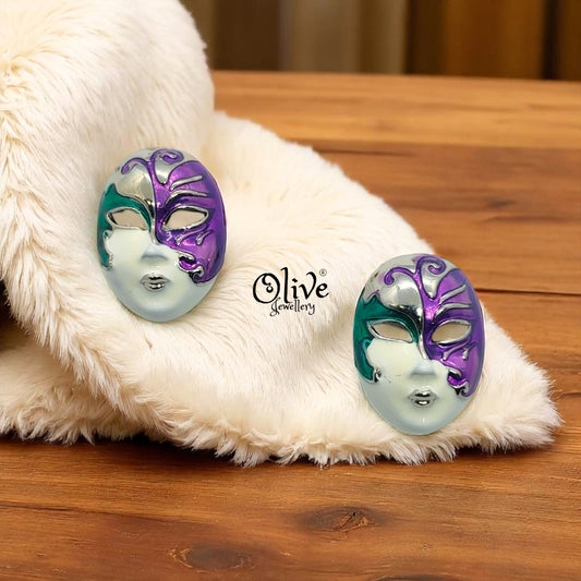 Enamel Earrings - 704