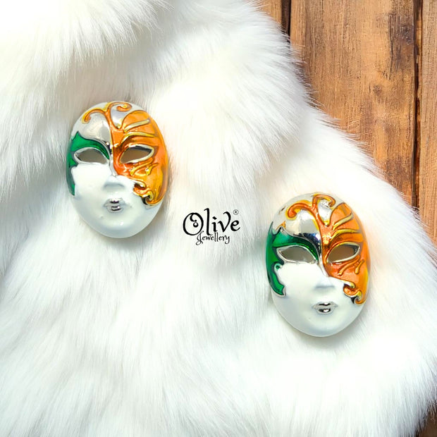 Enamel Earrings - 704