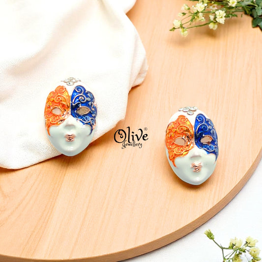 Enamel Earrings - 710