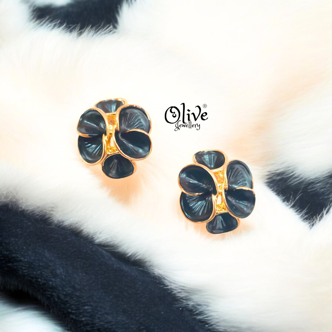 Enamel Earrings - 716