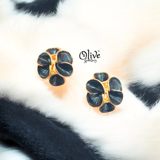 Enamel Earrings - 716