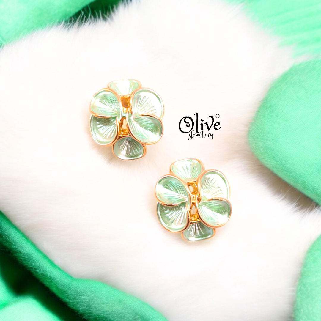 Enamel Earrings - 716