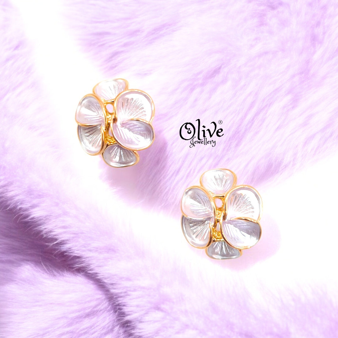 Enamel Earrings - 716