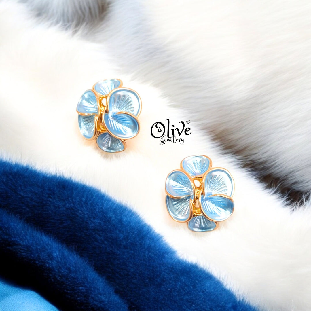 Enamel Earrings - 716