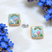 Enamel Earrings - 728