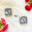 Enamel Earrings - 728