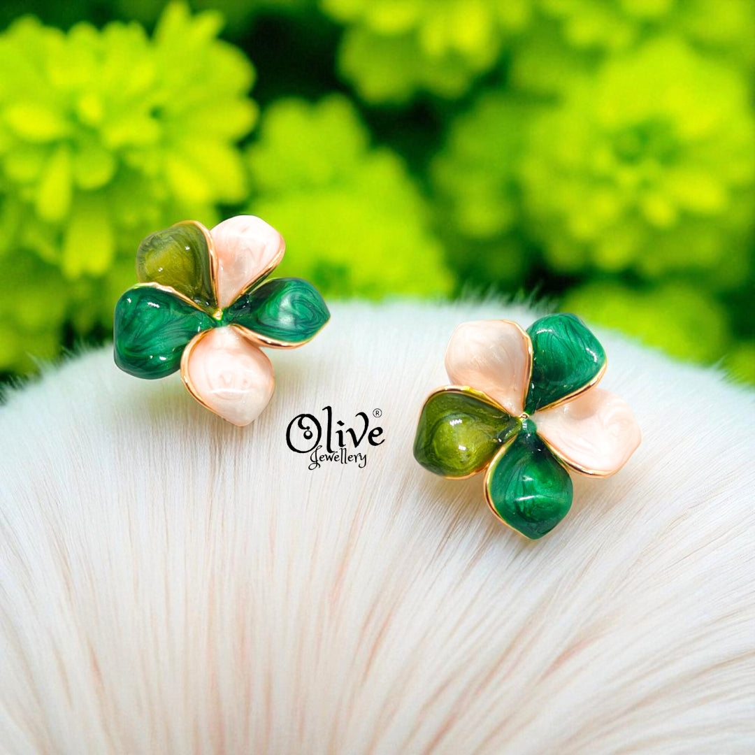 Enamel Earrings - 733
