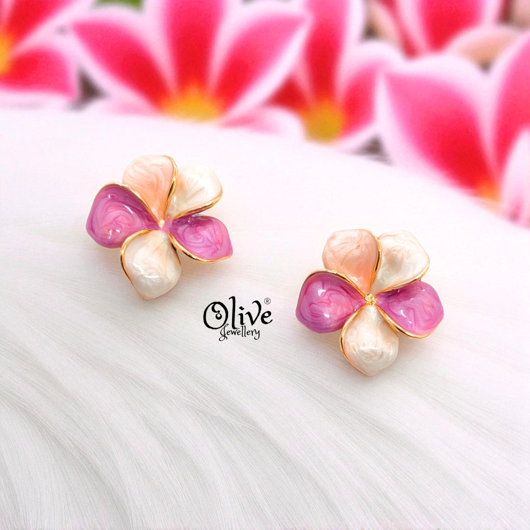 Enamel Earrings - 733