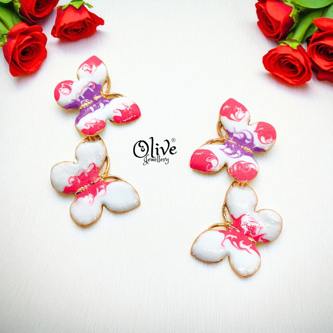 Enamel Earrings - 737