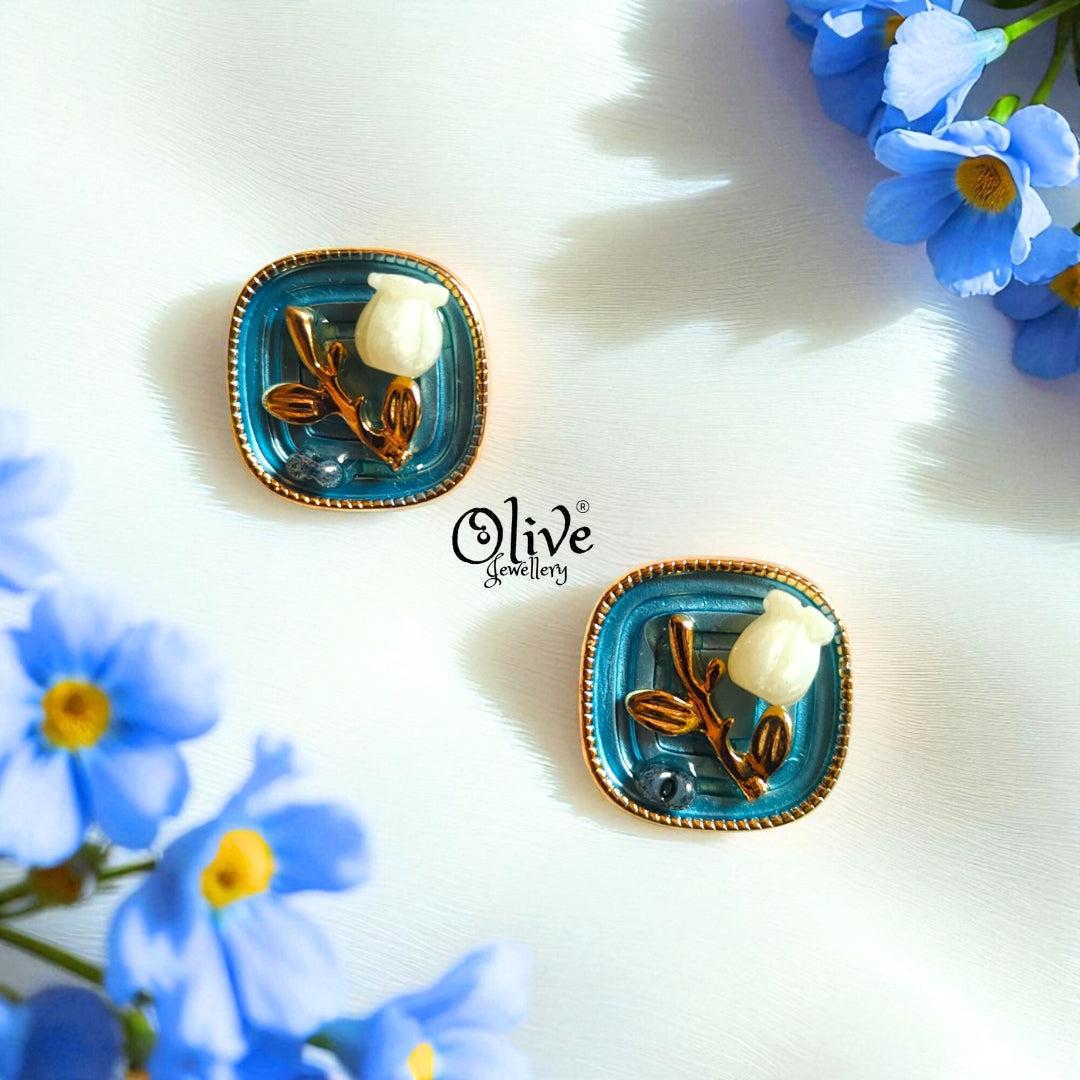 Enamel Earrings - 260