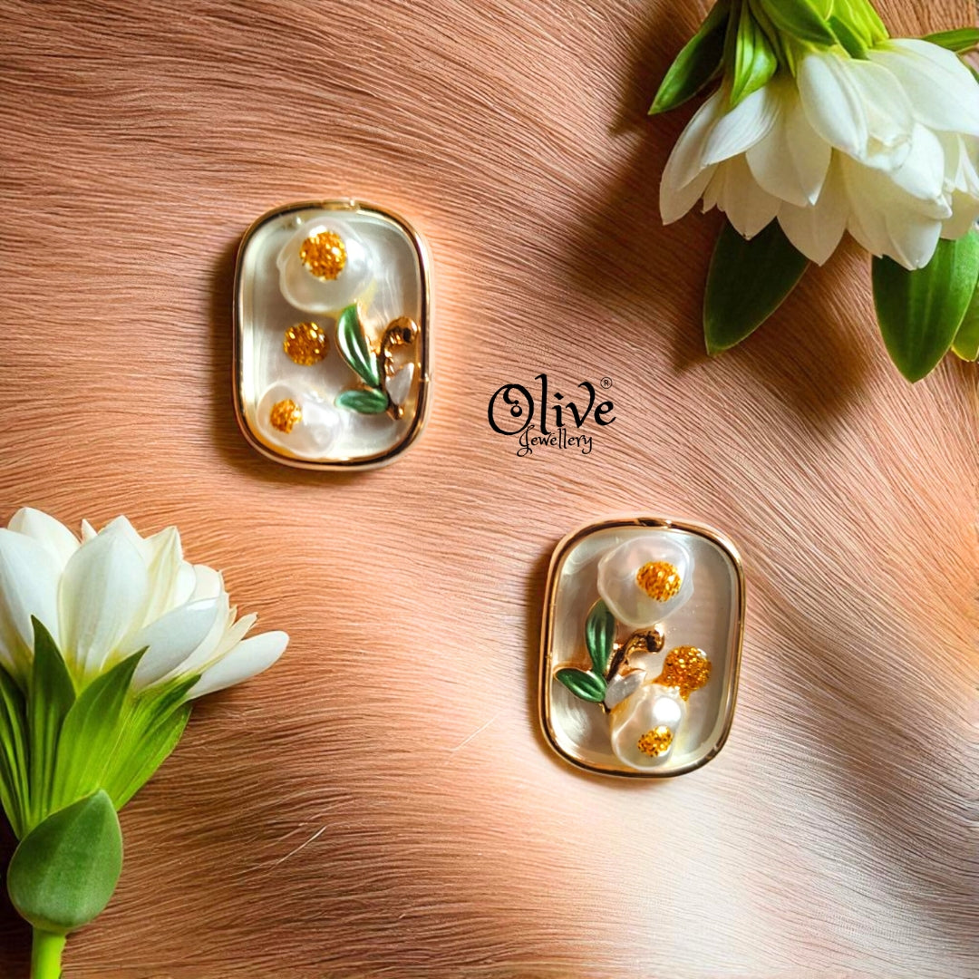 Enamel Earrings - 747