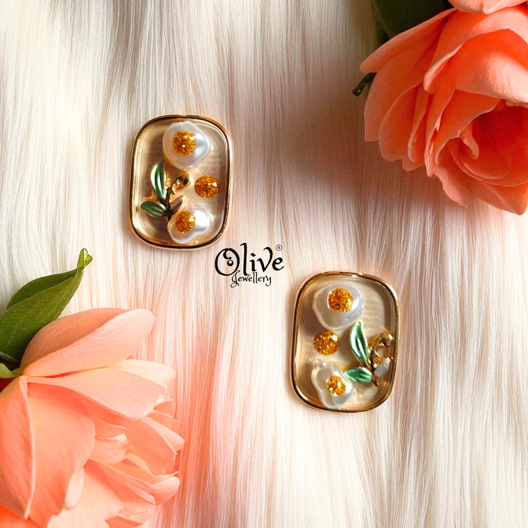 Enamel Earrings - 747