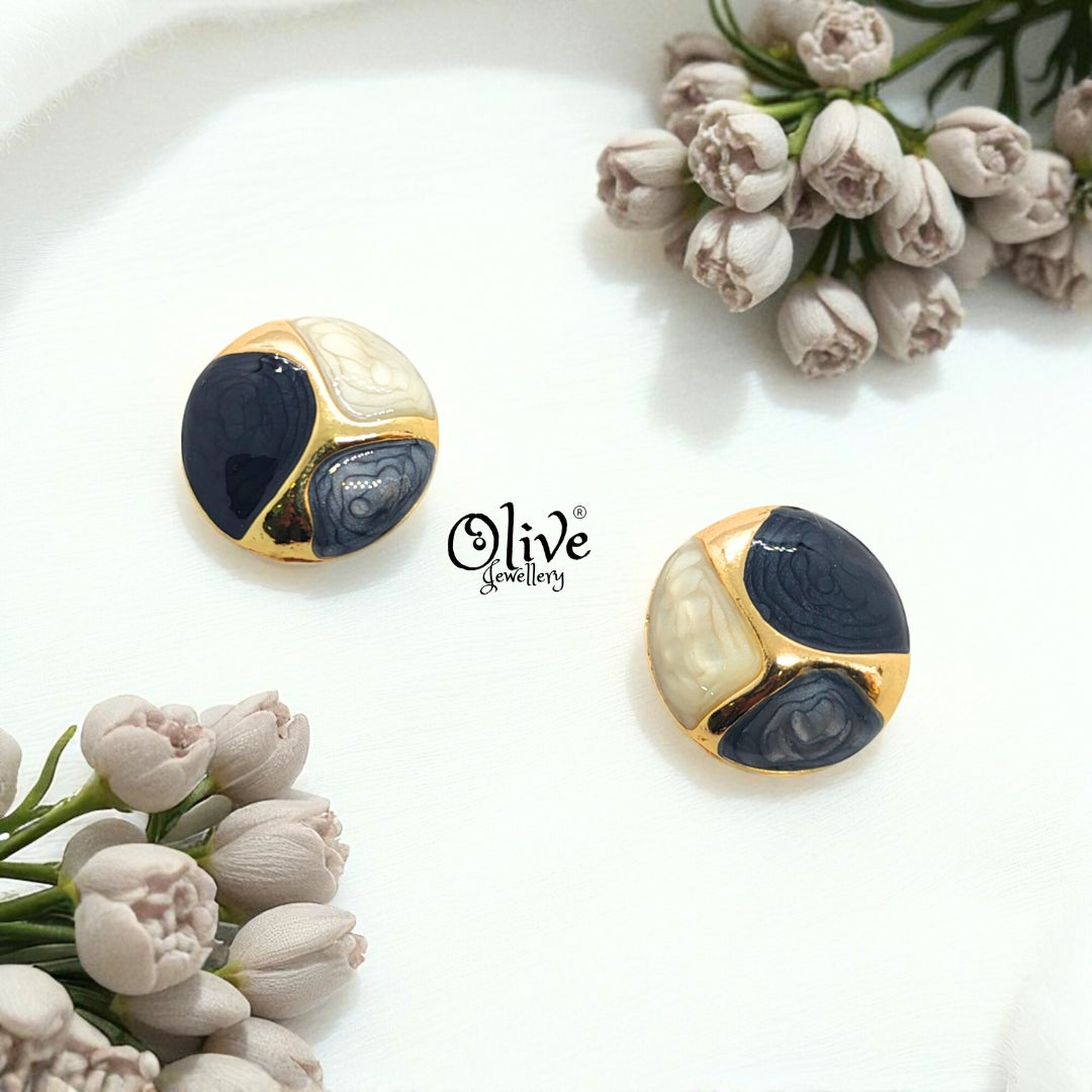 Enamel Earrings -373