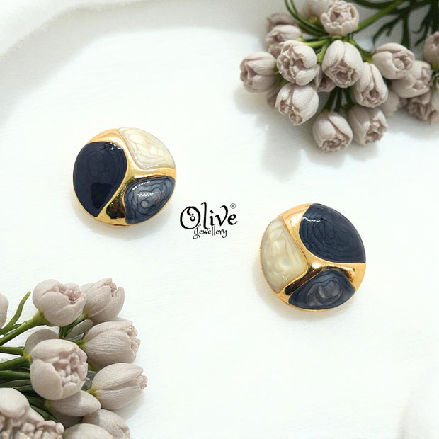 Enamel Earrings -373
