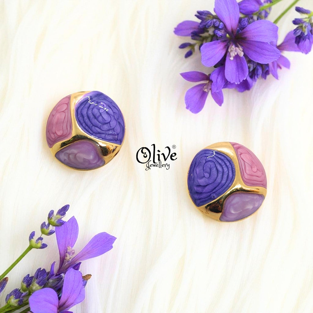 Enamel Earrings -373