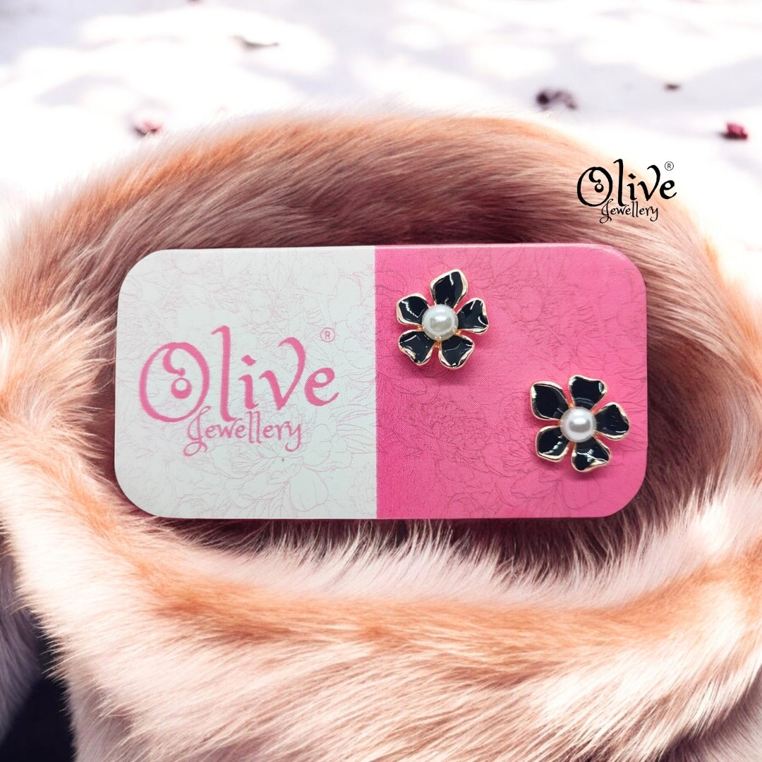 Enamel Earrings - 837
