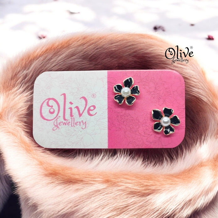 Enamel Earrings - 837