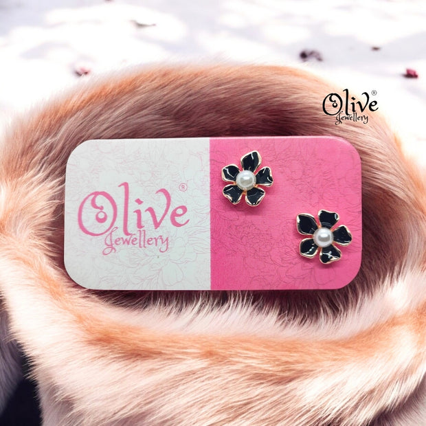Enamel Earrings - 837