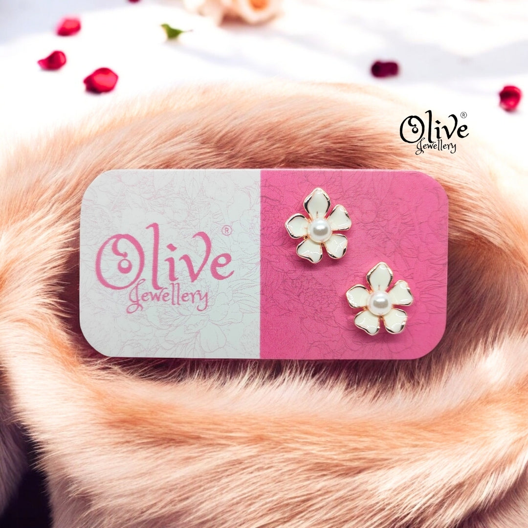 Enamel Earrings - 837