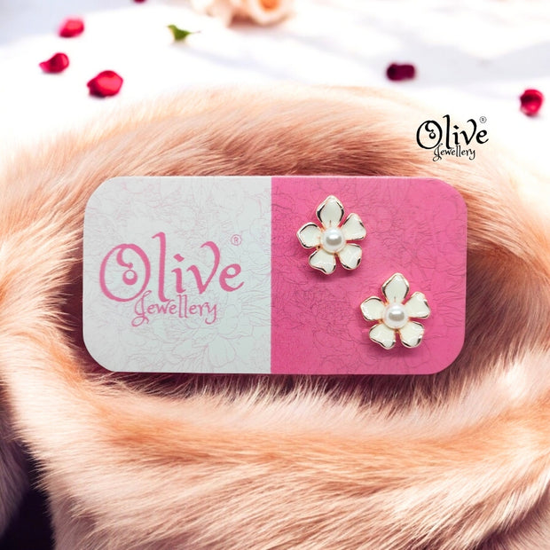 Enamel Earrings - 837