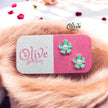 Enamel Earrings - 837