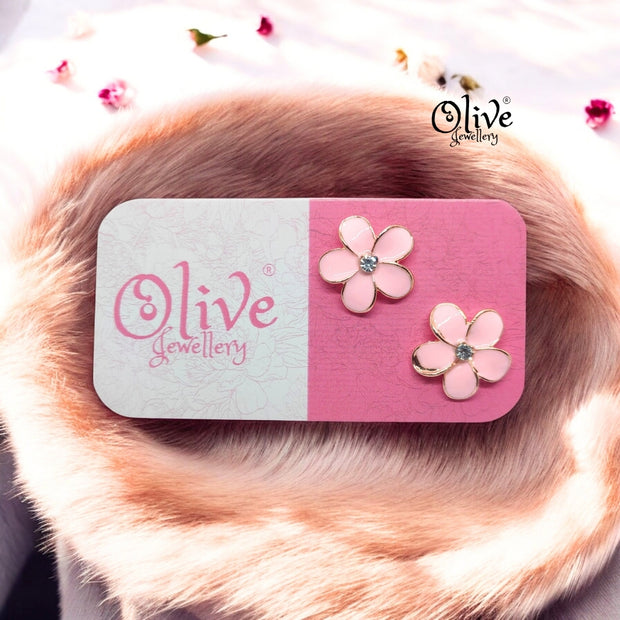 Enamel Earrings - 843