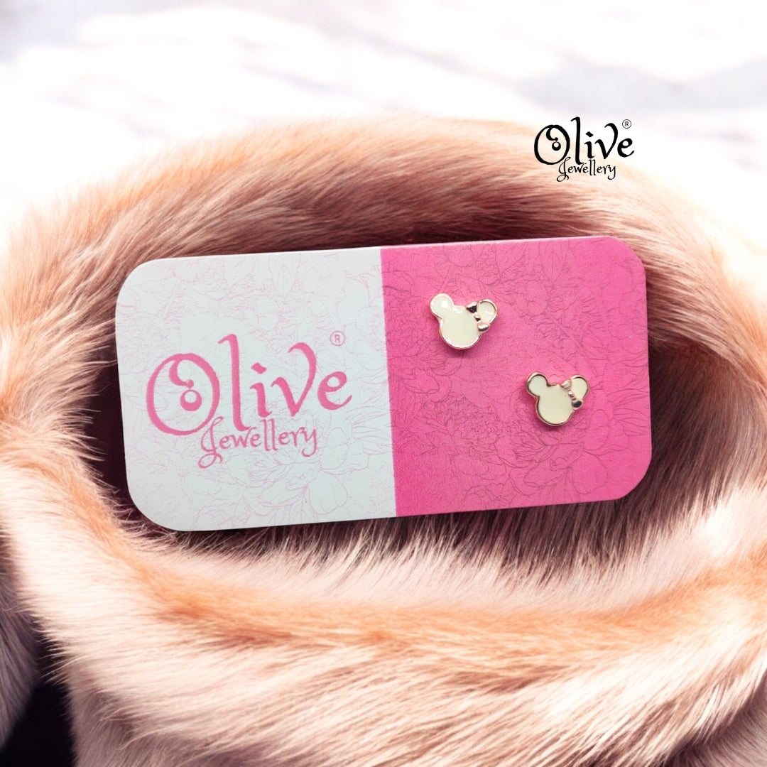 Enamel Earrings - 849