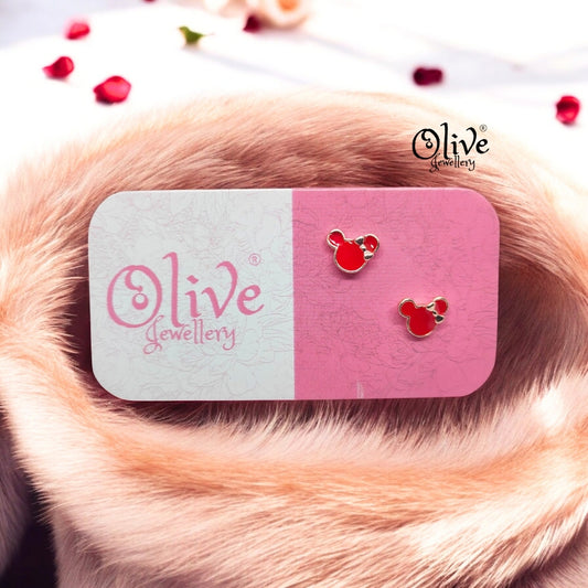 Enamel Earrings - 849