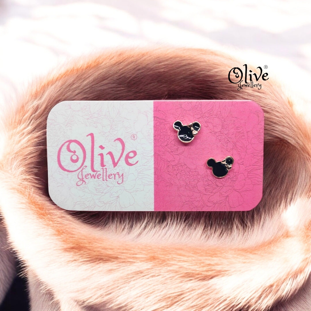 Enamel Earrings - 849