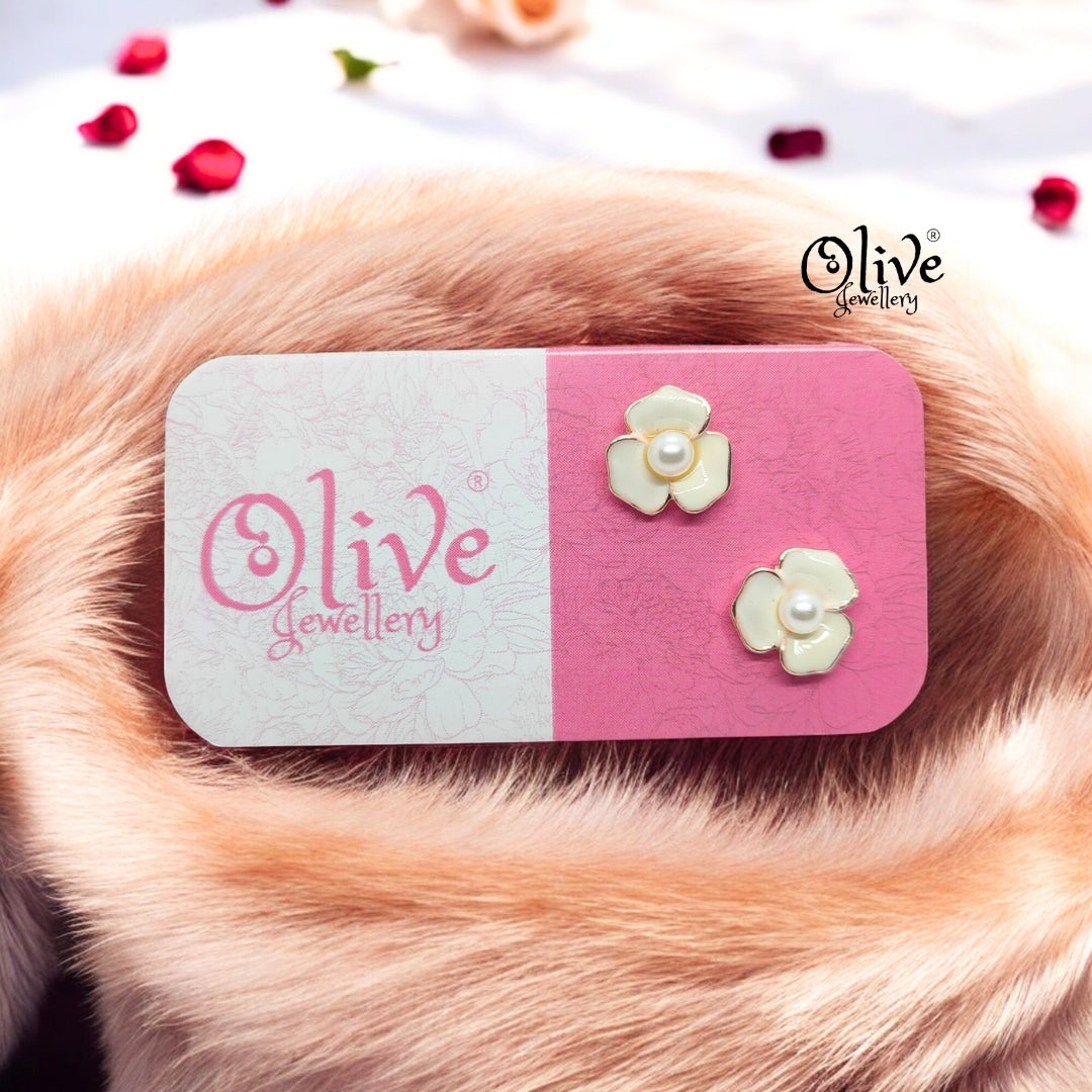 Enamel Earrings - 855