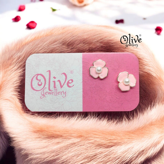 Enamel Earrings - 855