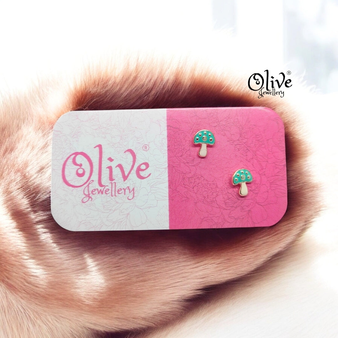 Enamel Earrings - 861