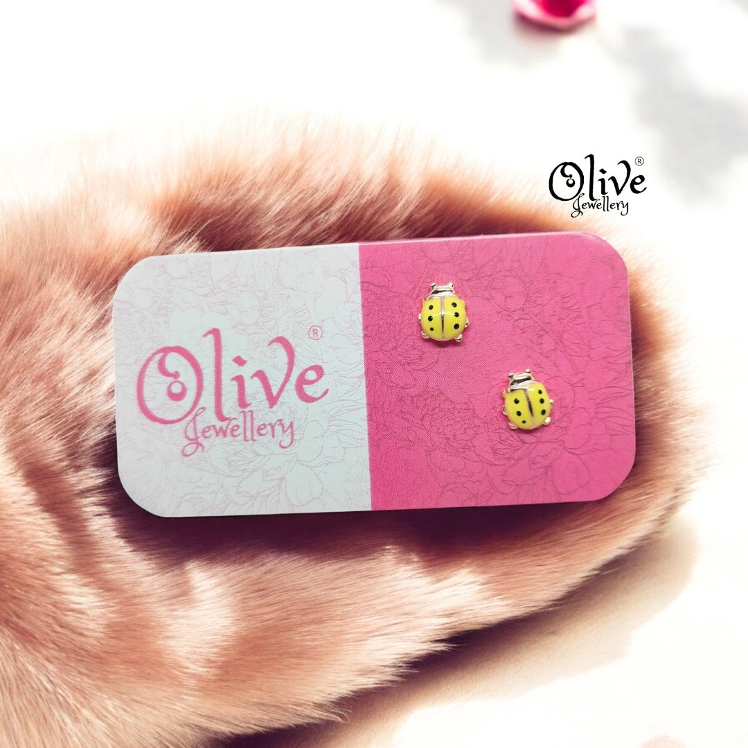 Enamel Earrings - 866