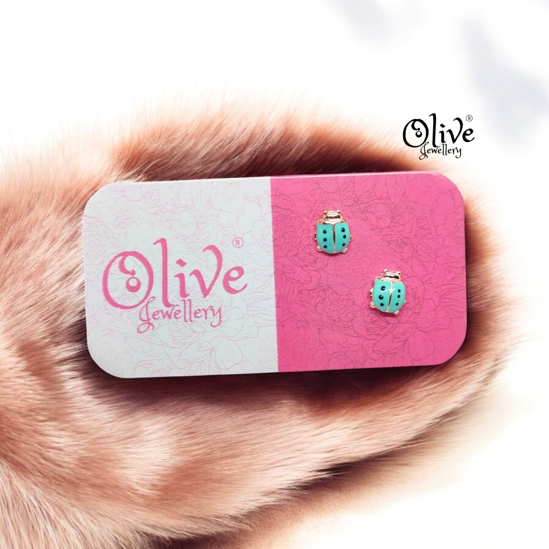 Enamel Earrings - 866