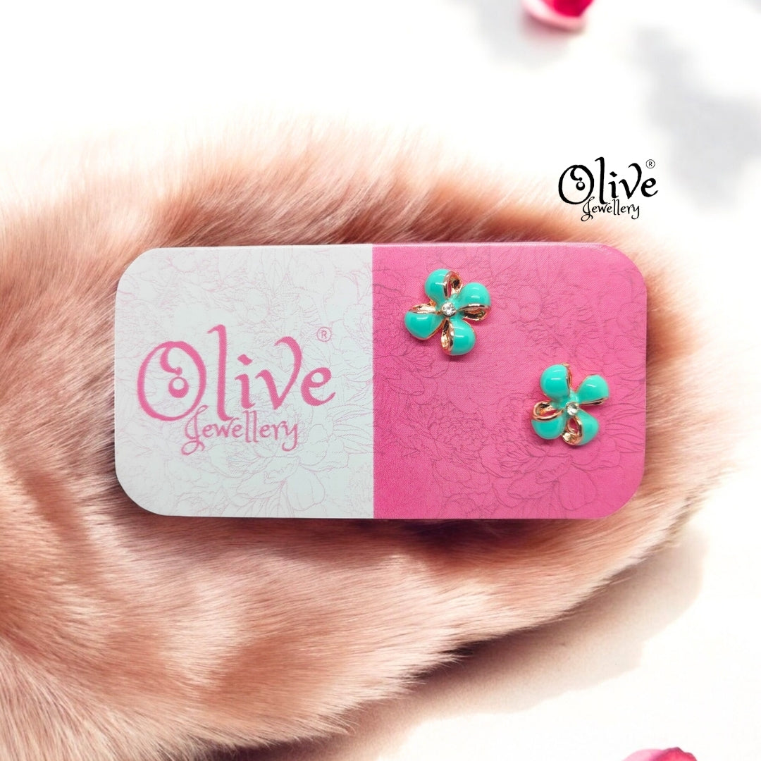 Enamel Earrings - 872