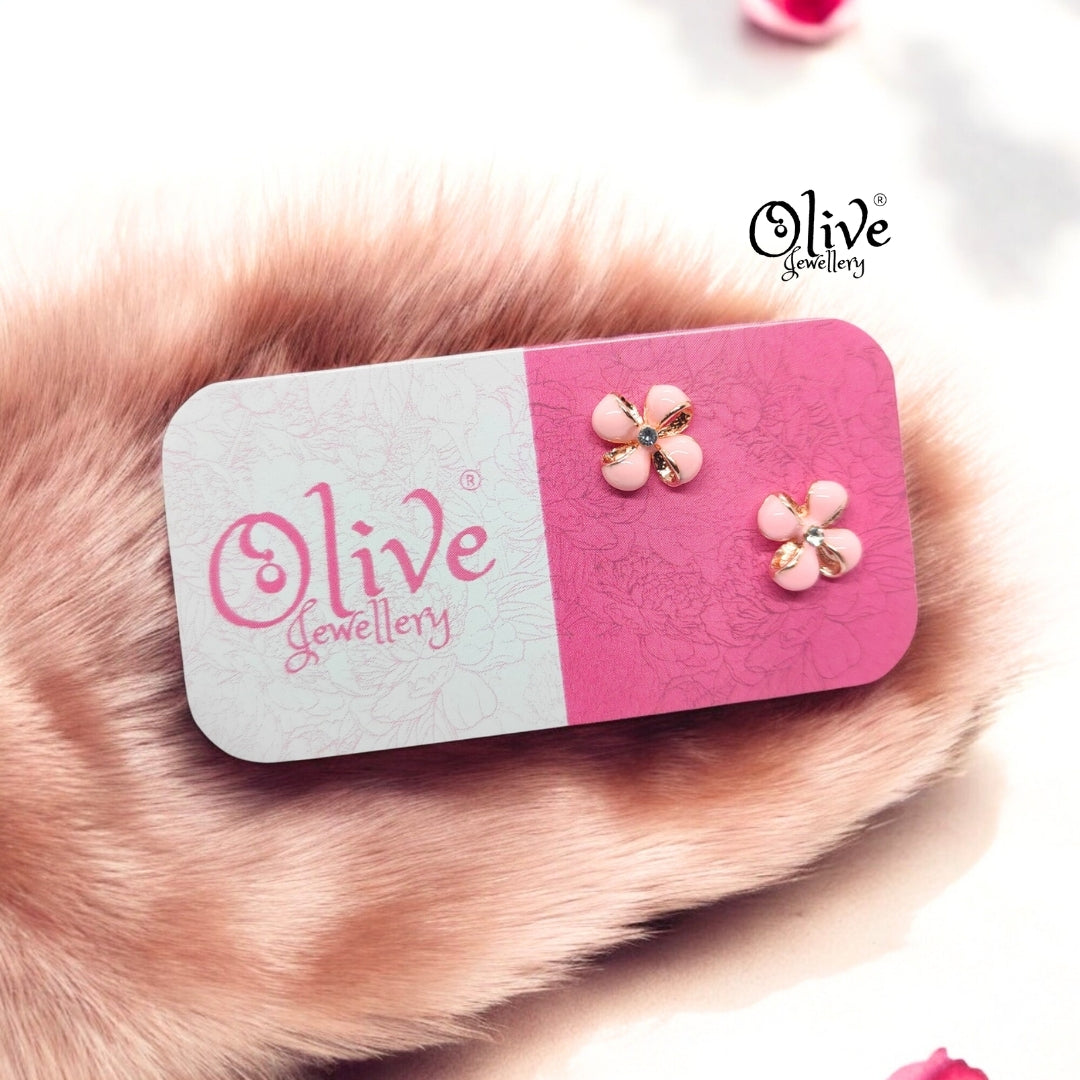 Enamel Earrings - 872
